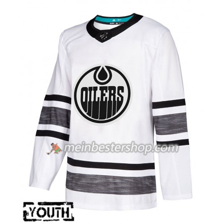 Edmonton Oilers Blank 2019 All-Star Adidas Weiß Trikot Authentic - Kinder